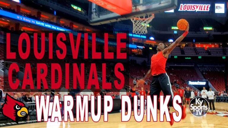 Louisville Cardinals Basketball Warmup DUNKS vs UMBC