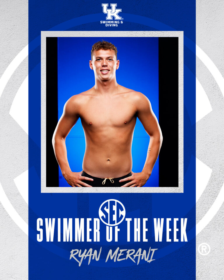 UK Swim & Dive’s Ryan Merani Earns SEC Men’s Swimmer of the Week Honors