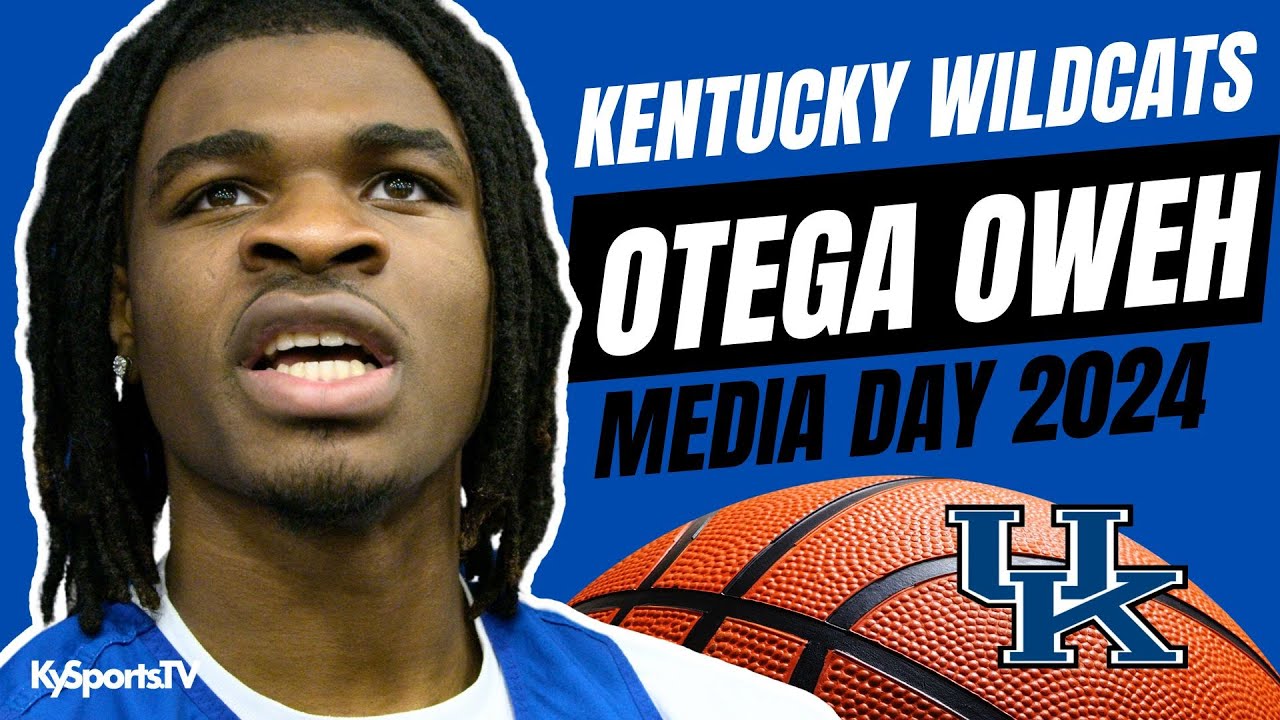 Kentucky Wildcats Basketball Otega Oweh Media Day 2024 KySportsTV