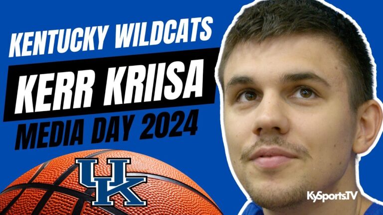 Kentucky Wildcats Basketball Kerr Kriisa – Media Day 2024