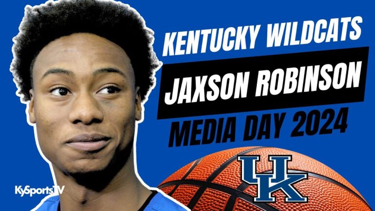 Kentucky Wildcats Basketball Jaxson Robinson – Media Day 2024