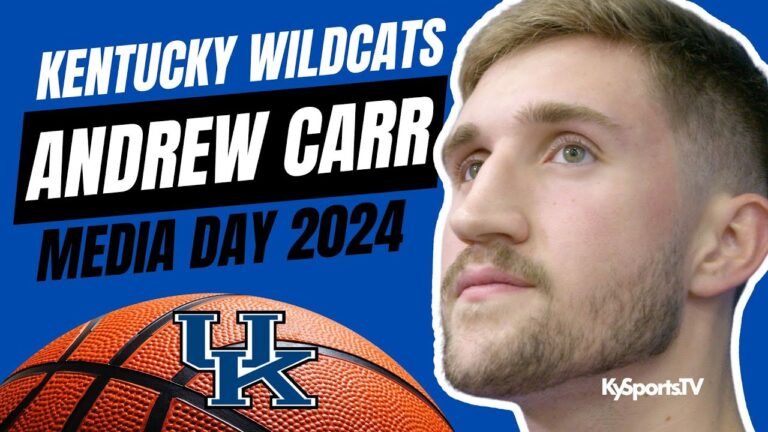 Kentucky Wildcats Basketball Andrew Carr – Media Day 2024