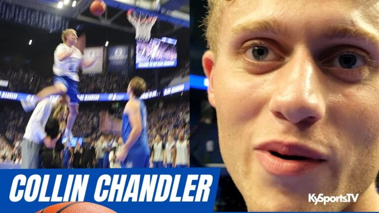 Kentucky Wildcats Collin Chandler on DUNK at Big Blue Madness 2024