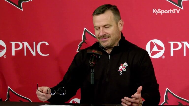 Louisville Cardinals WBB Coach Jeff Walz Recaps LOSS to NC State