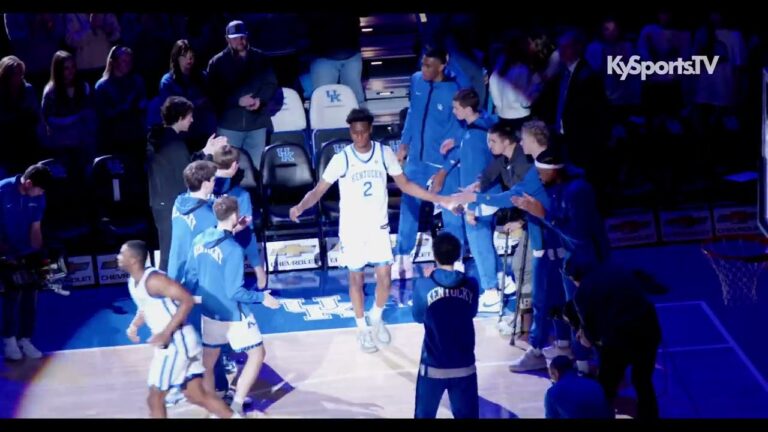 Kentucky Wildcats Basketball Starting Five vs Brown