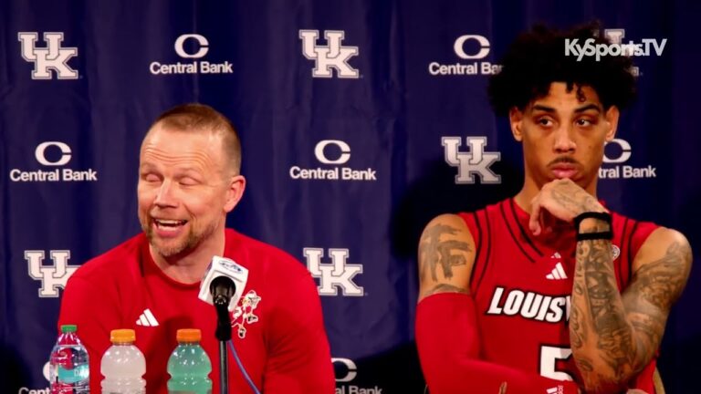 Louisville Cardinals Basketball Coach Kelsey & Terrence Edwards Jr Postgame vs Kentucky