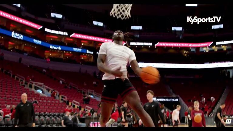 EKU Colonels Basketball Warmup DUNKS vs Louisville