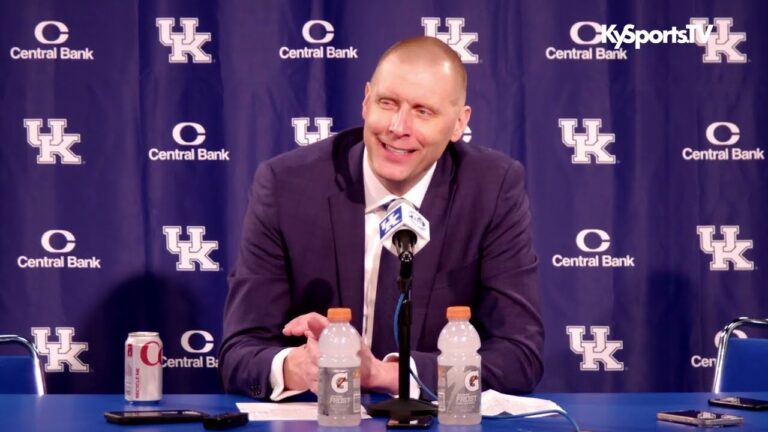 Kentucky Wildcats Basketball Coach Mark Pope Recaps WIN vs Tennessee