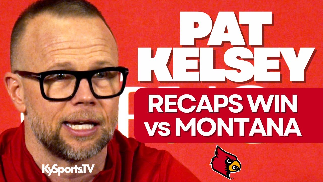 Coach Pat Kelsey Recaps Louisville Cardinals Basketball WIN vs Montana