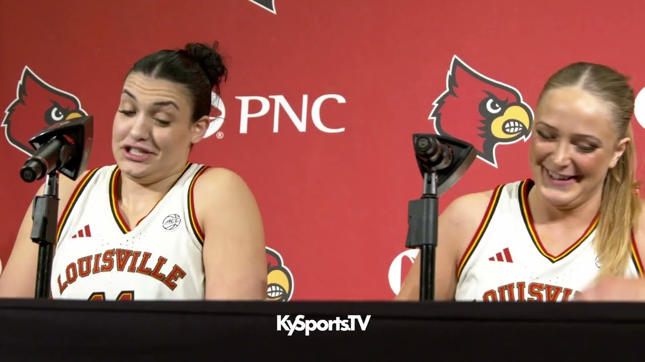 Louisville Cardinals WBB Elif Istanbulluoglu & Laura Ziegler React To 59-58 loss to Duke