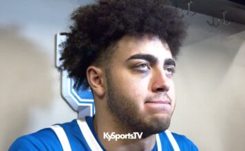 Malachi Moreno Recaps Kentucky basketball loss to Florida in the SEC tournament quarterfinals