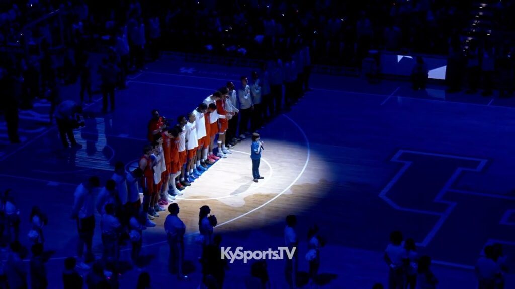 Marlana VanHoose Sings National Anthem At Rupp For Kentucky Basketball Gm vs Florida