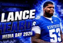 Kentucky Wildcats Football OL Lance Heard – Media Day 2026