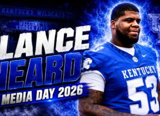 Kentucky Wildcats Football OL Lance Heard – Media Day 2026