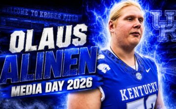 Kentucky Wildcats Football OL Olaus Olinen – Media Day 2026