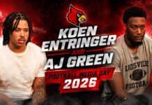 Louisville Cardinals Football Koen Entringer and AJ Green – Media Day 2026
