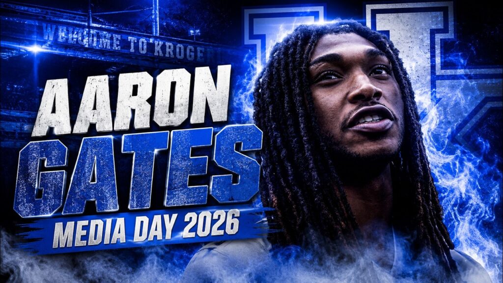 Kentucky Wildcats Football DB Aaron Gates - Media Day 2026
