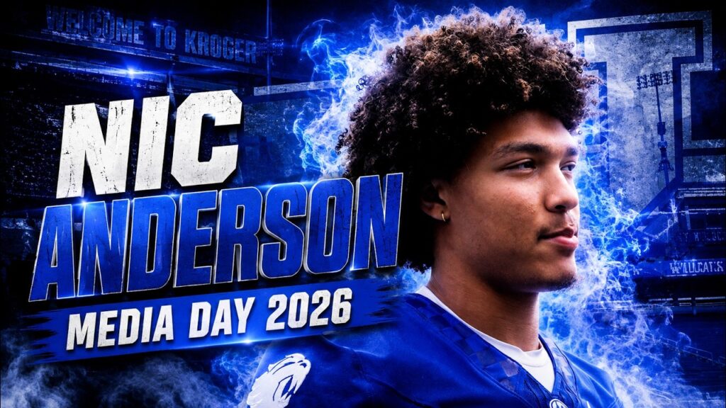 Kentucky Wildcats Football WR Nic Anderson - Media Day 2026