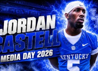 Kentucky Wildcats Football DB Jordan Castell – Media Day 2026