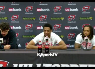 WKU Hilltoppers Basketball Teagan Moore, Armelo Boone & LJ Hackman – Media Day 2026
